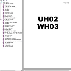 Hitachi UH02 WH03 Service Manual KM-000-BB