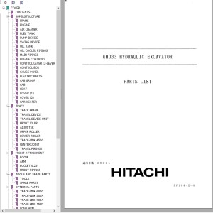 Hitachi UH033 Parts List EP104-2-4
