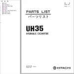 Hitachi UH035 Parts List P781-1-1