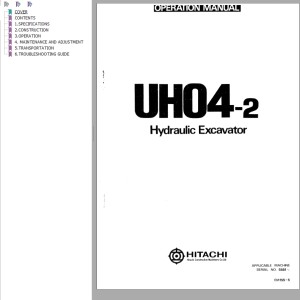 Hitachi UH04-2 Operation Manual EM155-5