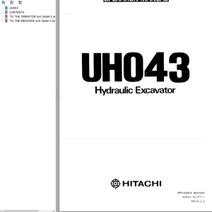 Hitachi UH043 Operation Manual EM119-2-3
