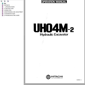 Hitachi UH04M-2 Operation Manual EM156-4