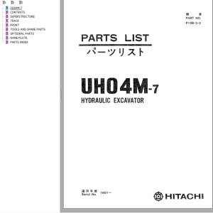 Hitachi UH04M-7 Parts List P12B-3-2