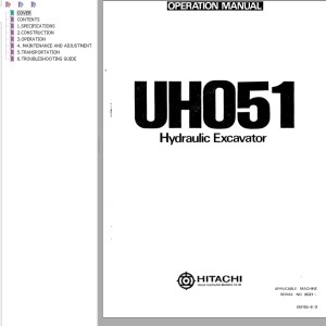 Hitachi UH051 Operation Manual EM155-6-3