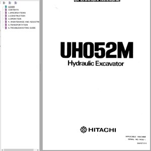 Hitachi UH052M Operation Manual EM157-2-4