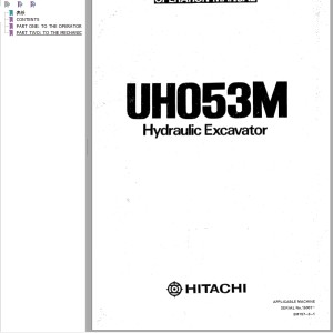Hitachi UH053M Operation Manual EM157-3-1