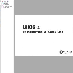 Hitachi UH06-2 Parts List P160-4-3C