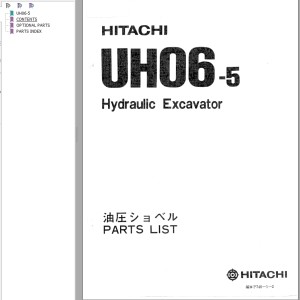 Hitachi UH06-5 Parts List P740-1-2