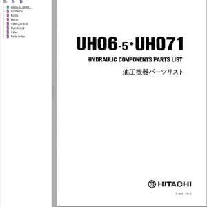 Hitachi UH06-5 UH071 Parts List P7409-H-1