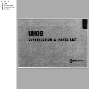 Hitachi UH06 Parts List P160-3-2