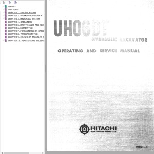 Hitachi UH06DT Operating And Service Manual EM161-2