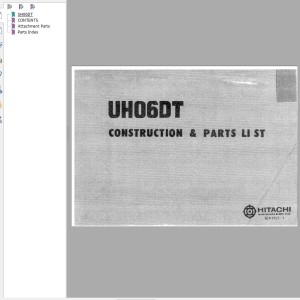Hitachi UH06DT Parts List P162-1