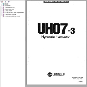 Hitachi UH07-3 Operation Manual EM164-3