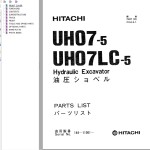 Hitachi UH07-5 UH07LC-5 Parts List P164-5-7