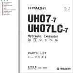 Hitachi UH07-7 UH07LC-7 Parts List P164-6-1