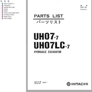 Hitachi UH07-7 UHLC-7 Parts List P164-6-2
