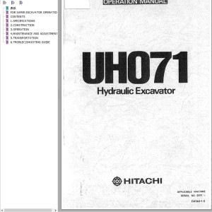 Hitachi UH071 Operation Manual EM740-1-2