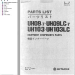 Hitachi UH09-7 UH09LC-7 UH103 UH103LC Parts List P152-E1-2