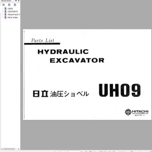 Hitachi UH09 Parts List P750-3