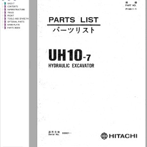 Hitachi UH10-7 Parts List P156-1-1