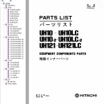 Hitachi UH10 UH121LC Parts List P1719-H-5