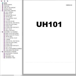 Hitachi UH101 Service Manual KM052-00