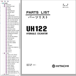 Hitachi UH122 Parts List EP171-2-3