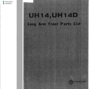 Hitachi UH14 UH14D Parts List P1291-1-1