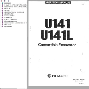 Hitachi UH141 UH141L Operation Manual EM133-1-2