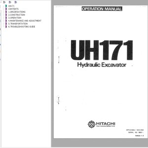 Hitachi UH171 Operation Manual EM123-1-3