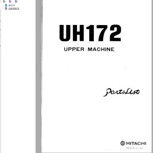 Hitachi UH172 Parts List EP123-1-4A