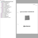 Hitachi UH181 UH261 UH501 Serviceman Handbook KH-00C-00