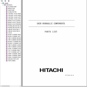 Hitachi UH20 Parts List P7709-H-2