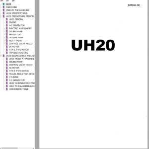 Hitachi UH20 Service Manual KM084-00