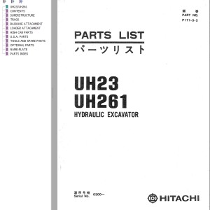 Hitachi UH23 UH261 Parts List P171-3-3