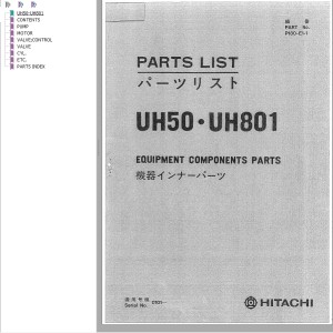 Hitachi UH50 UH801 Parts List P180-E1-1