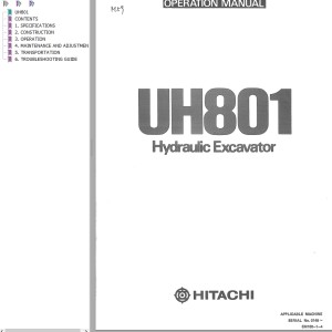 Hitachi UH801 Operation Manual EM180-1-4