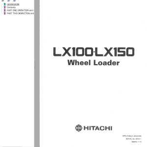 Hitachi LX100 LX150 Operation Manual EM41E-1-2