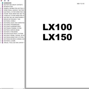 Hitachi LX100 LX150 Service Manual KM-112-00