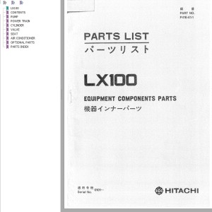 Hitachi LX100 Parts List P41E-E1-1