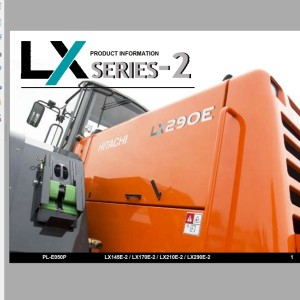 Hitachi LX145E-2 LX170E-2 LX210E-2 LX290E-2 Product Information PL-E050P