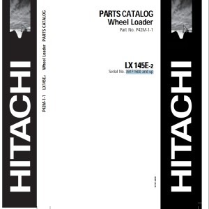 Hitachi LX145E-2 Parts Catalog P42M-1-1