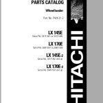 Hitachi LX145E LX145E-2 LX170E LX170E-2 Component Parts Catalog P42J-E1-2