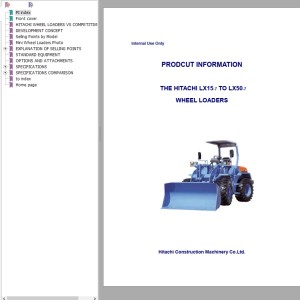 Hitachi LX15-7 LX50-7 Product Information