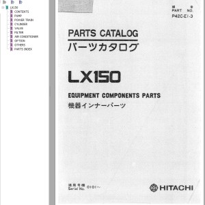 Hitachi LX150 Parts Catalog P42C-E1-3