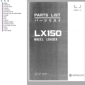 Hitachi LX150 Parts List P40C-1-2