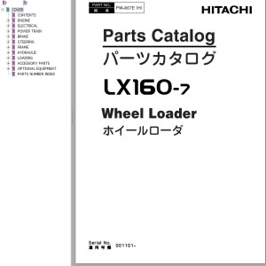 Hitachi LX160-7 Parts Catalog PW-667E(H)