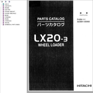 Hitachi LX20-3 Parts Catalog P40N-1-1 323991-00060