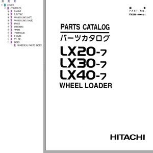 Hitachi LX20-7 LX30-7 LX40-7 Parts Catalog E302991-H0010-1