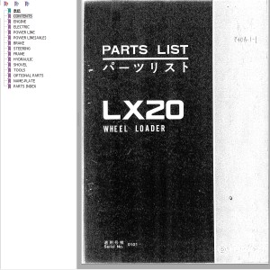 Hitachi LX20 Parts List P40A-1-1